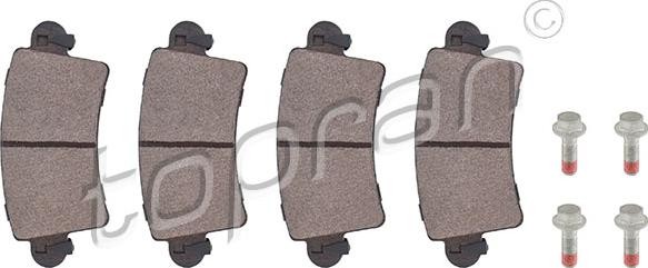 Topran 207 087 - Set placute frana,frana disc aaoparts.ro