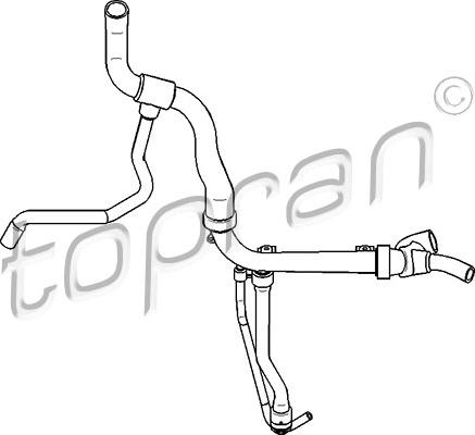 Topran 207 717 - Furtun radiator aaoparts.ro