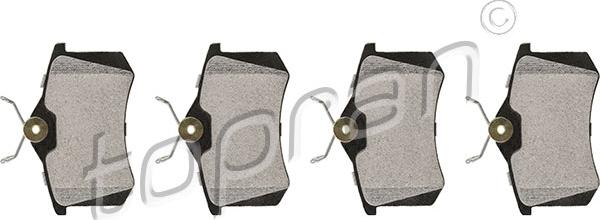 Topran 701 162 - Set placute frana,frana disc aaoparts.ro