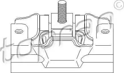 Topran 720 345 - Suport motor aaoparts.ro