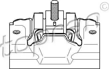 Topran 720 356 - Suport motor aaoparts.ro