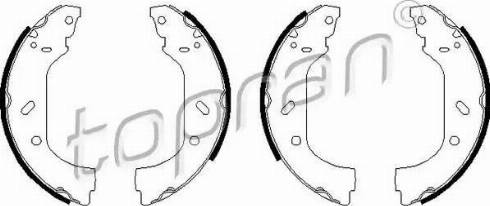 Topran 720 362 - Set saboti frana aaoparts.ro