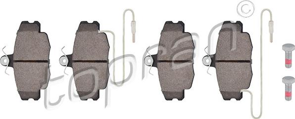 Topran 720 249 - Set placute frana,frana disc aaoparts.ro