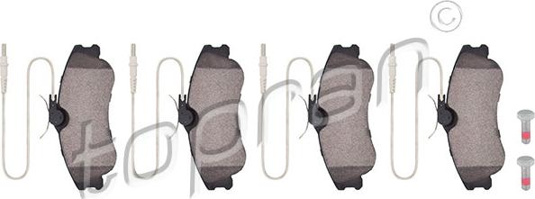 Topran 720 252 - Set placute frana,frana disc aaoparts.ro