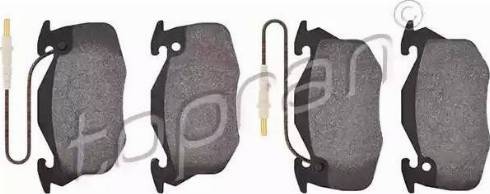 Topran 720 753 - Set placute frana,frana disc aaoparts.ro