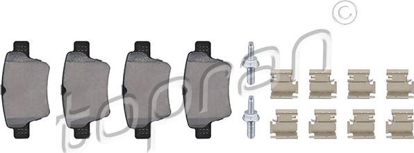 Topran 723 135 - Set placute frana,frana disc aaoparts.ro