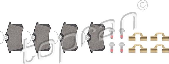 Topran 723 795 - Set placute frana,frana disc aaoparts.ro