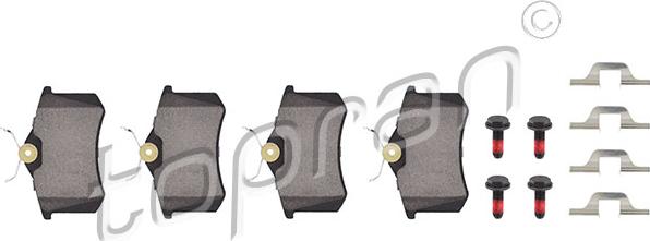 Topran 722 492 - Set placute frana,frana disc aaoparts.ro