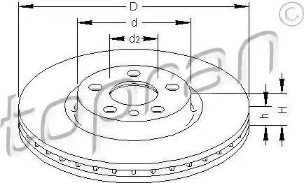 Topran 721 167 - Disc frana aaoparts.ro