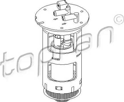 Topran 722 123 - Modul alimentare combustibil aaoparts.ro