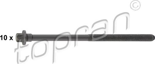 Topran 722 341 - Set surub, chiulasa aaoparts.ro