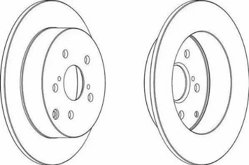 TOYOTA 4243102071 - Disc frana aaoparts.ro