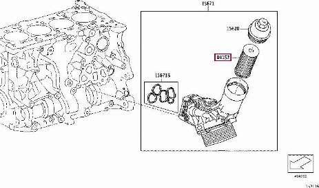 TOYOTA 04152WAA01 - Filtru ulei aaoparts.ro