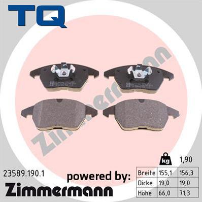 TQ 244797 - Set placute frana,frana disc aaoparts.ro
