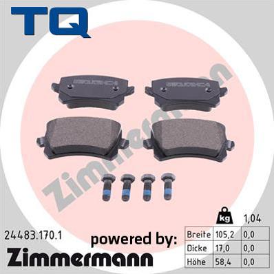 TQ 244741 - Set placute frana,frana disc aaoparts.ro