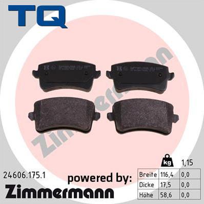 TQ 229549 - Set placute frana,frana disc aaoparts.ro