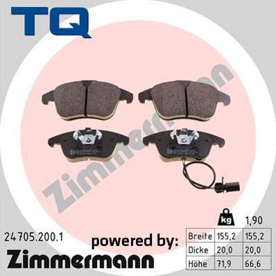 TQ 229551 - Set placute frana,frana disc aaoparts.ro