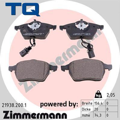 TQ 222649 - Set placute frana,frana disc aaoparts.ro