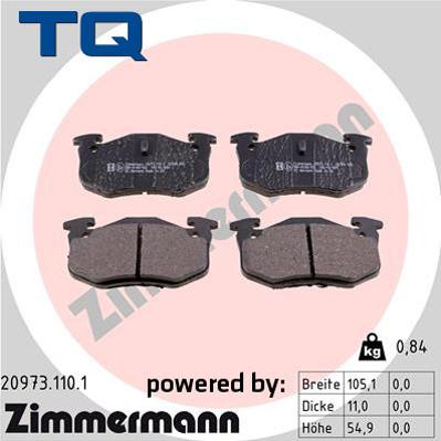TQ TQ-BP0012 - Set placute frana,frana disc aaoparts.ro