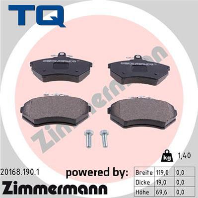 TQ TQ-BP0001 - Set placute frana,frana disc aaoparts.ro