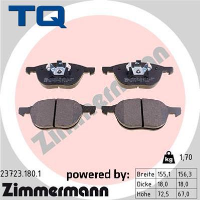 TQ TQ-BP0070 - Set placute frana,frana disc aaoparts.ro