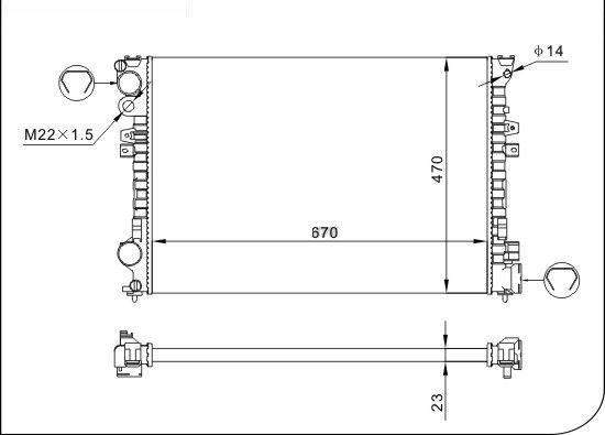 TQ TQ-YMLR338 - Radiator, racire motor aaoparts.ro