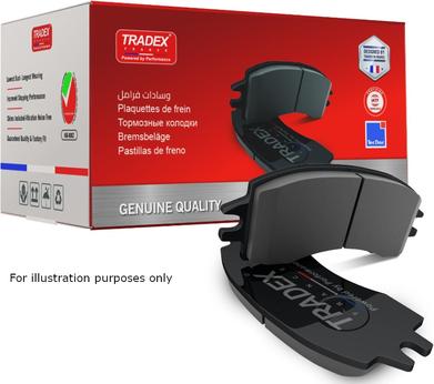 Tradex France TBP1180 - Set placute frana,frana disc aaoparts.ro