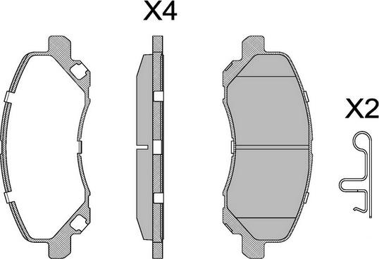 Tradex France TBP1294 - Set placute frana,frana disc aaoparts.ro