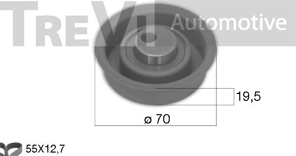 Trevi Automotive KD1494 - Set curea de distributie aaoparts.ro