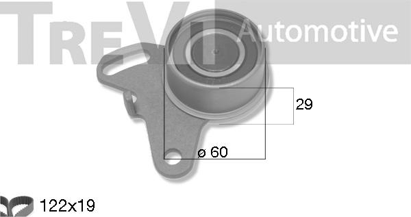 Trevi Automotive KD1496 - Set curea de distributie aaoparts.ro