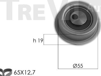 Trevi Automotive KD1432 - Set curea de distributie aaoparts.ro