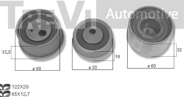 Trevi Automotive KD1508 - Set curea de distributie aaoparts.ro