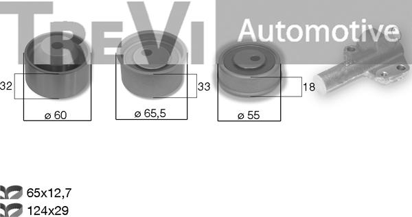 Trevi Automotive KD1514 - Set curea de distributie aaoparts.ro