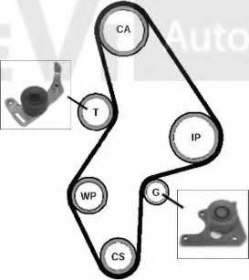 Trevi Automotive KD1004 - Set curea de distributie aaoparts.ro