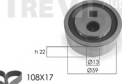 Trevi Automotive KD1006 - Set curea de distributie aaoparts.ro