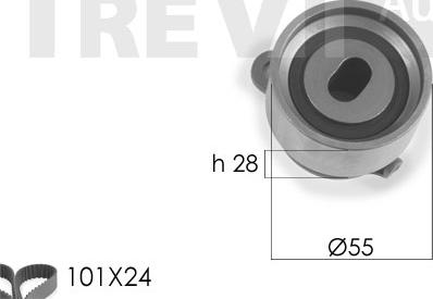 Trevi Automotive KD1150 - Set curea de distributie aaoparts.ro