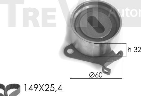 Trevi Automotive KD1165 - Set curea de distributie aaoparts.ro