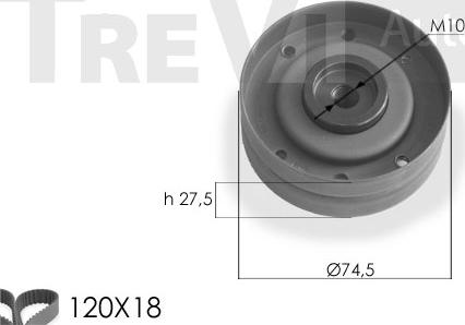 Trevi Automotive KD1102 - Set curea de distributie aaoparts.ro