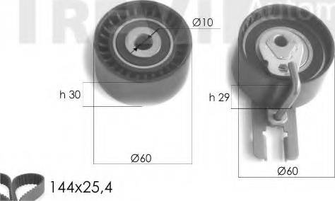 Trevi Automotive KD1227 - Set curea de distributie aaoparts.ro
