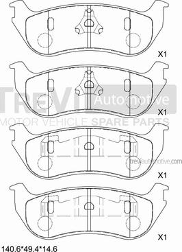 Delphi LP1859 - Set placute frana,frana disc aaoparts.ro