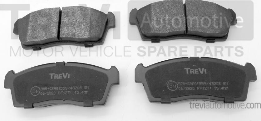Trevi Automotive PF1271 - Set placute frana,frana disc aaoparts.ro