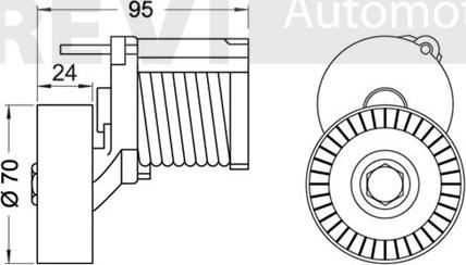 Trevi Automotive TA1875 - Intinzator curea, curea distributie aaoparts.ro