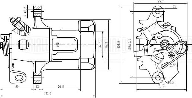 Trialli CF 185163 - Etrier frana aaoparts.ro