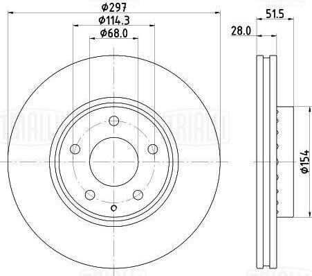 Trialli DF 084512 - Disc frana aaoparts.ro