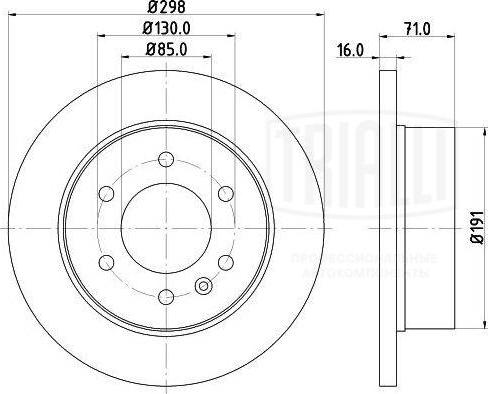 Trialli DF 155104 - Disc frana aaoparts.ro