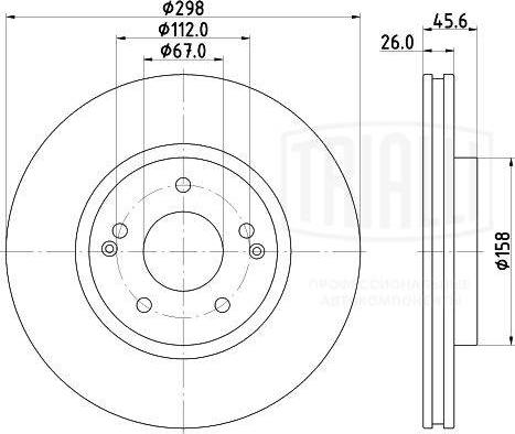 Trialli DF 170103 - Disc frana aaoparts.ro