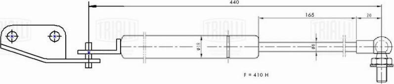 Trialli GS 2401 - Amortizor portbagaj aaoparts.ro