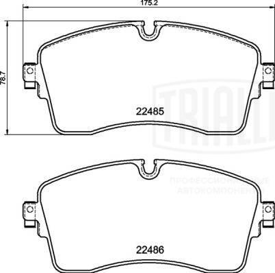 Trialli PF 4351 - Set placute frana,frana disc aaoparts.ro
