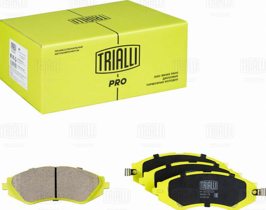 Trialli PF 051401CR - Set placute frana,frana disc aaoparts.ro