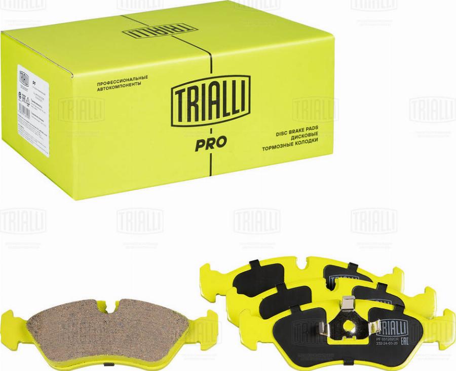 Trialli PF 051202CR - Set placute frana,frana disc aaoparts.ro